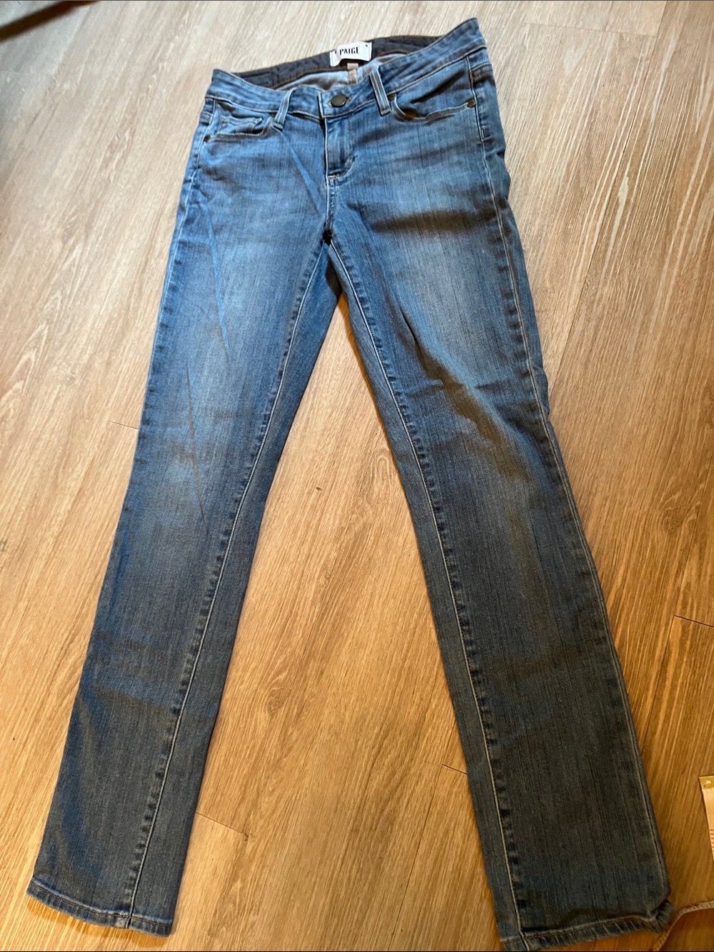 PAIGE Dark Blue Flared Jeans